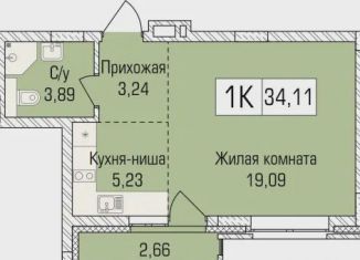 Продаю 1-комнатную квартиру, 33.9 м2, Новосибирск, улица Объединения, 102/4с