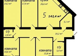 5-комнатная квартира на продажу, 142.4 м2, Муром, 2-я Новослободская улица, 10