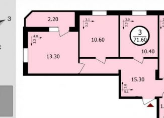 Продам трехкомнатную квартиру, 70 м2, Владимир, Фрунзенский район, Добросельская улица, 188В