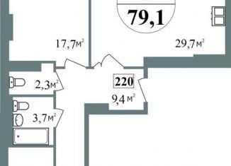 Продаю 2-ком. квартиру, 79 м2, Нижний Новгород, метро Горьковская, 2-я Оранжерейная улица, 2к1