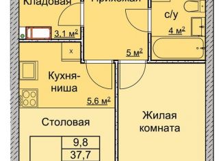Продается 1-ком. квартира, 38.8 м2, Нижний Новгород, переулок Профинтерна, ЖК Маяковский Парк