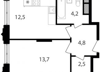 Продажа 1-комнатной квартиры, 37.7 м2, Москва, Варшавское шоссе, 141, район Чертаново Южное