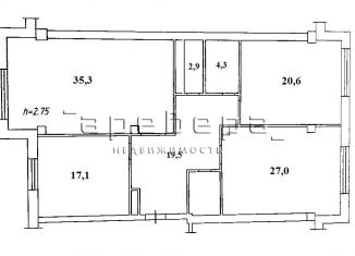 Продам 3-комнатную квартиру, 130.2 м2, Красноярск, улица Авиаторов, 41, ЖК Лазурный