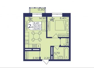 2-комнатная квартира на продажу, 32.6 м2, Балашиха