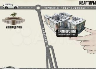 Продажа 1-комнатной квартиры, 45 м2, Махачкала, проспект Насрутдинова, 162, Ленинский район