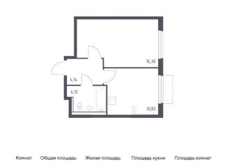 Продам 1-комнатную квартиру, 35.4 м2, Московская область
