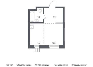 Квартира на продажу студия, 28.4 м2, Московская область, жилой комплекс Люберцы 2020, к70