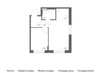 Продажа однокомнатной квартиры, 40.8 м2, поселение Рязановское, жилой комплекс Подольские Кварталы, к1