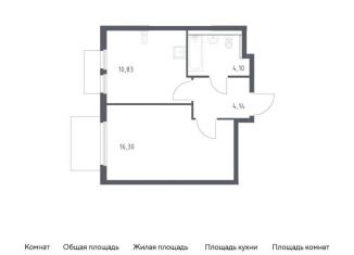 Продается 1-комнатная квартира, 35.4 м2, Московская область, Каширское шоссе - Молоково - Андреевское