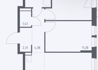 Продам 3-комнатную квартиру, 53.8 м2, Балашиха, жилой комплекс Квартал Авиаторов, к7