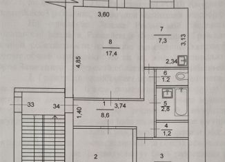 Продается 3-комнатная квартира, 60 м2, Завитинск, улица Куйбышева, 8