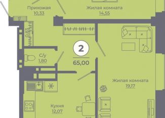 Продам 2-ком. квартиру, 65 м2, Ростов-на-Дону, улица Ерёменко, 111