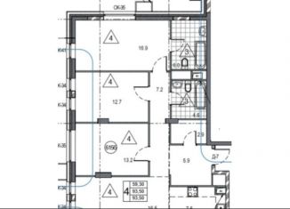 Продается четырехкомнатная квартира, 95.5 м2, Люберцы, улица Кирова, 11, ЖК Твин Хаус