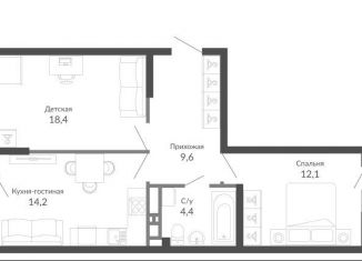 Продажа 2-комнатной квартиры, 62 м2, Новороссийск, улица Куникова, 47