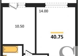 Продажа 1-комнатной квартиры, 40.8 м2, рабочий посёлок Краснообск