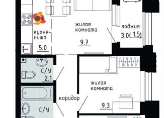 Продажа 3-комнатной квартиры, 51.6 м2, Пермь, Ленинский район