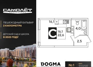 Квартира на продажу студия, 22.6 м2, Краснодар