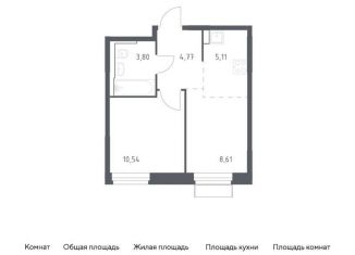 Продаю 2-комнатную квартиру, 32.8 м2, Московская область, жилой комплекс Квартал Строгино, к2