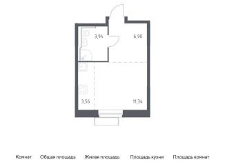 Продажа квартиры студии, 25.7 м2, городской округ Красногорск, жилой комплекс Квартал Строгино, к2