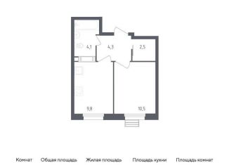 Продажа 1-комнатной квартиры, 31.2 м2, Москва, проспект Куприна, 36к1