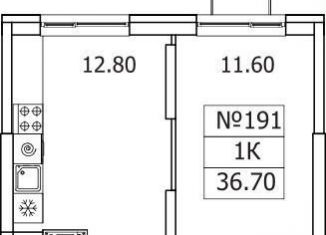 1-ком. квартира на продажу, 36.7 м2, деревня Сапроново, ЖК Видный Берег 2