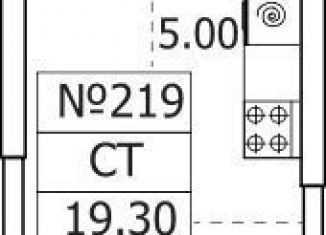 Продается квартира студия, 19.3 м2, деревня Сапроново, ЖК Видный Берег 2