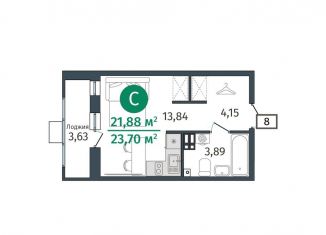 Продажа 1-комнатной квартиры, 21.9 м2, Тюменская область