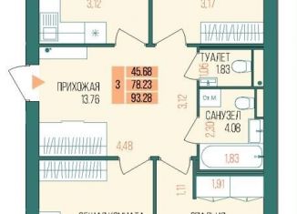 Продажа 3-ком. квартиры, 93.3 м2, Йошкар-Ола