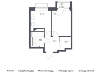 Продается однокомнатная квартира, 30.3 м2, Московская область