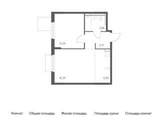 Продаю однокомнатную квартиру, 43.6 м2, Московская область, жилой комплекс Мытищи Парк, к5