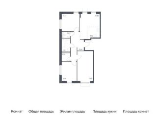 Продается четырехкомнатная квартира, 77.1 м2, Москва, район Марьино, жилой комплекс Квартал Домашний, 1