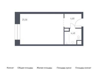Квартира на продажу студия, 34.5 м2, Москва, район Замоскворечье, Стремянный переулок, 2