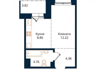 Продается однокомнатная квартира, 33.5 м2, Иркутск