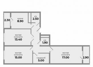 Продается 3-комнатная квартира, 73.8 м2, Ставропольский край, Прекрасная улица, 19