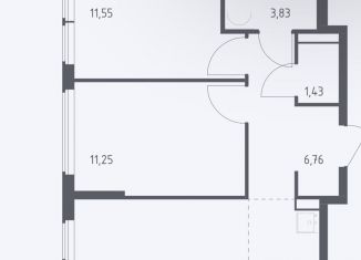 Продается трехкомнатная квартира, 53 м2, село Остафьево, жилой комплекс Остафьево, к20