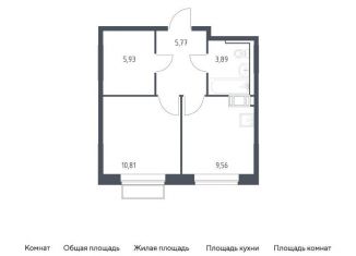Продажа 1-комнатной квартиры, 36 м2, посёлок Мирный, жилой комплекс Томилино Парк, к6.3