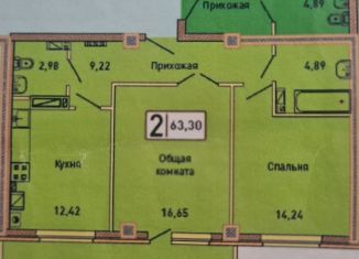 Продам 2-комнатную квартиру, 63.3 м2, Геленджик, улица Маршала Жукова, 2к3