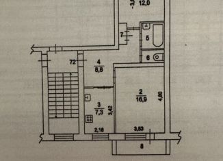 Продается 2-ком. квартира, 49.6 м2, Шатура, Школьная улица, 15