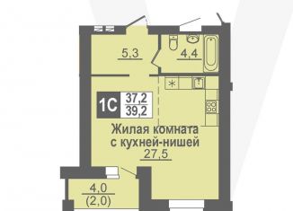 Продаю квартиру студию, 39.2 м2, рабочий посёлок Кольцово