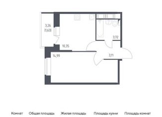 Продам однокомнатную квартиру, 33.8 м2, Санкт-Петербург, жилой комплекс Новое Колпино, к39, Центральный район