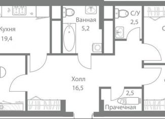 Продается 3-ком. квартира, 98.7 м2, Москва, ЗАО
