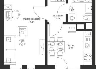 Продается 1-ком. квартира, 37 м2, Татарстан