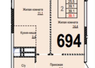 Продается двухкомнатная квартира, 40.5 м2, рабочий посёлок Новоивановское, ЖК Инновация, бульвар Эйнштейна, 5к3