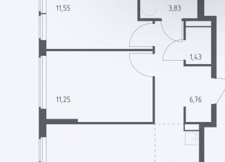 Продам трехкомнатную квартиру, 53 м2, село Остафьево, жилой комплекс Остафьево, к20