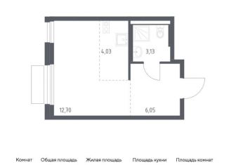 Квартира на продажу студия, 25.9 м2, поселение Кокошкино, жилой комплекс Новое Внуково, к28