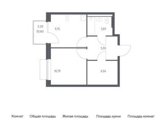 Продам однокомнатную квартиру, 37 м2, поселение Кокошкино, жилой комплекс Новое Внуково, к27