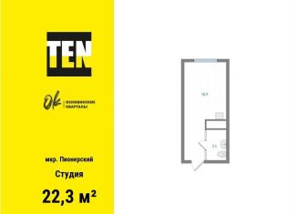 Квартира на продажу студия, 22.3 м2, Екатеринбург, метро Уралмаш