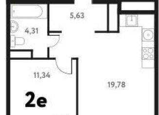 Продажа 1-комнатной квартиры, 43.1 м2, Пушкино, Школьная улица, 28к1