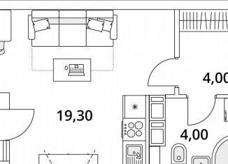 Продам квартиру студию, 28.2 м2, Санкт-Петербург, Планерная улица, 99, метро Комендантский проспект