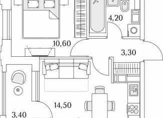 Продаю 1-комнатную квартиру, 72.1 м2, Санкт-Петербург, Планерная улица, 99, Приморский район